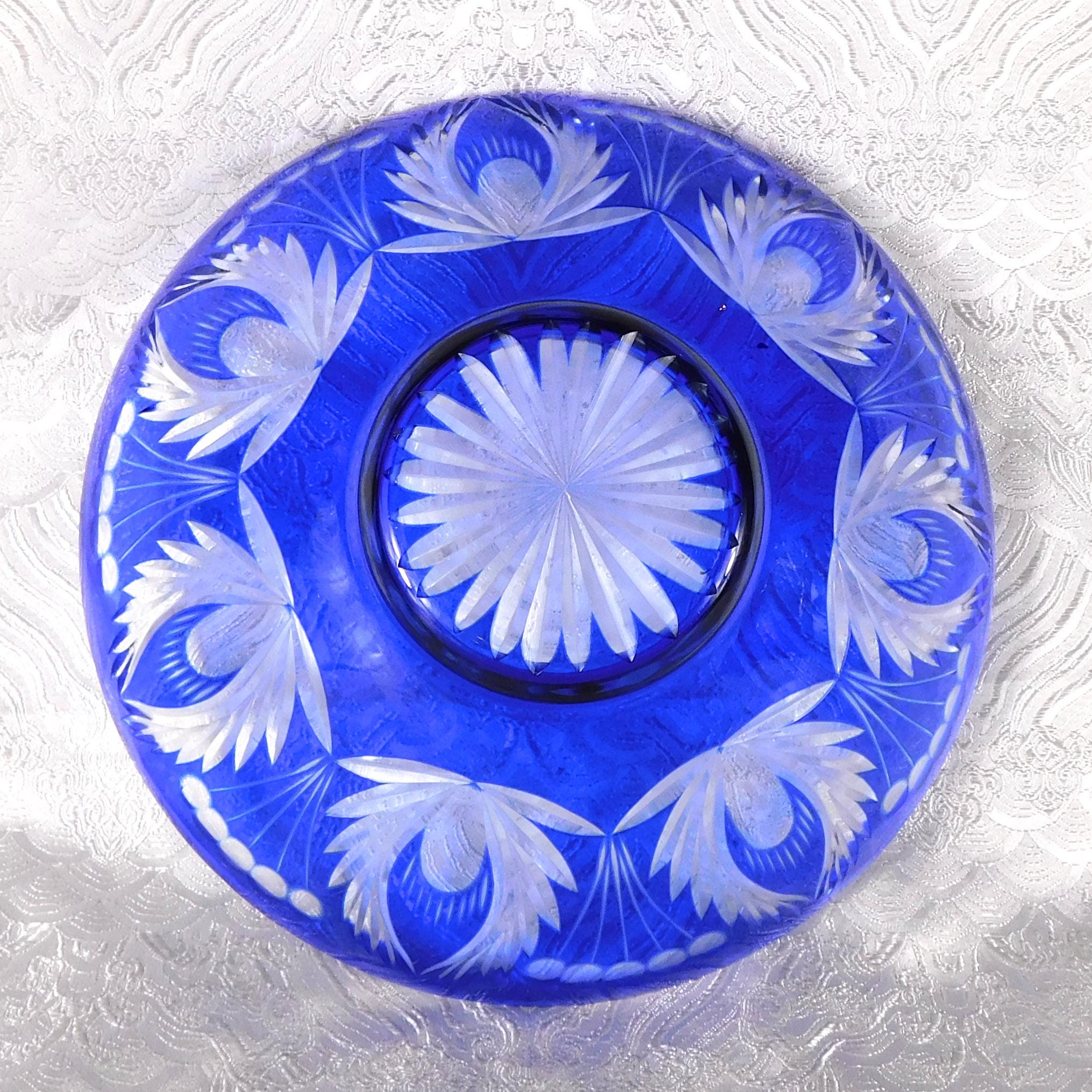 Blue Cut to Clear Bowl # 27380