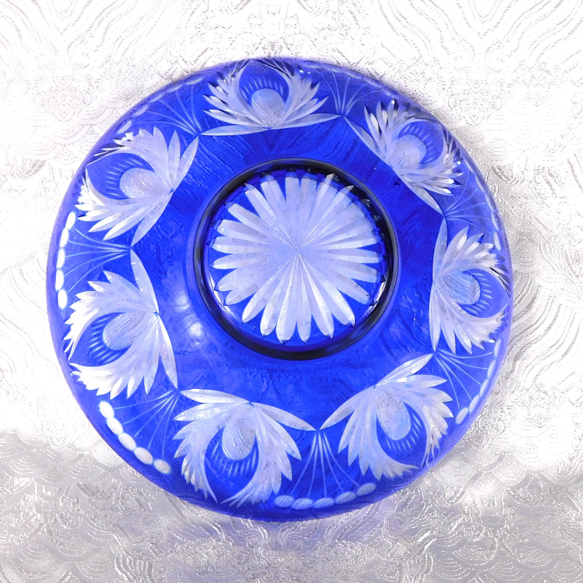 Blue Cut to Clear Bowl # 27380