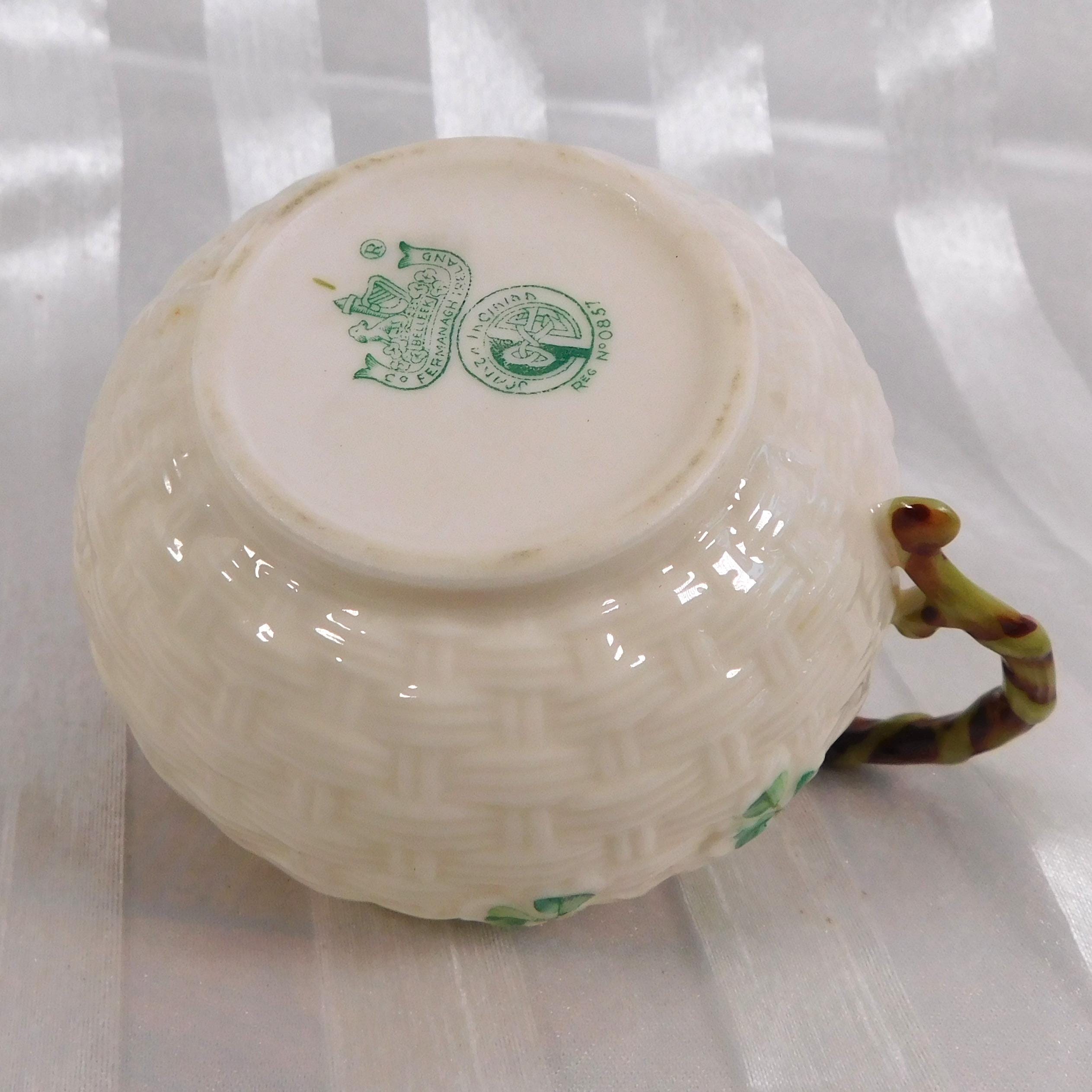 Belleek Creamer in Shamrock # 26643