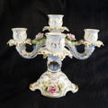 Alboth Kaiser Five Candle Candelabra with Dimensional Flowers # 27405