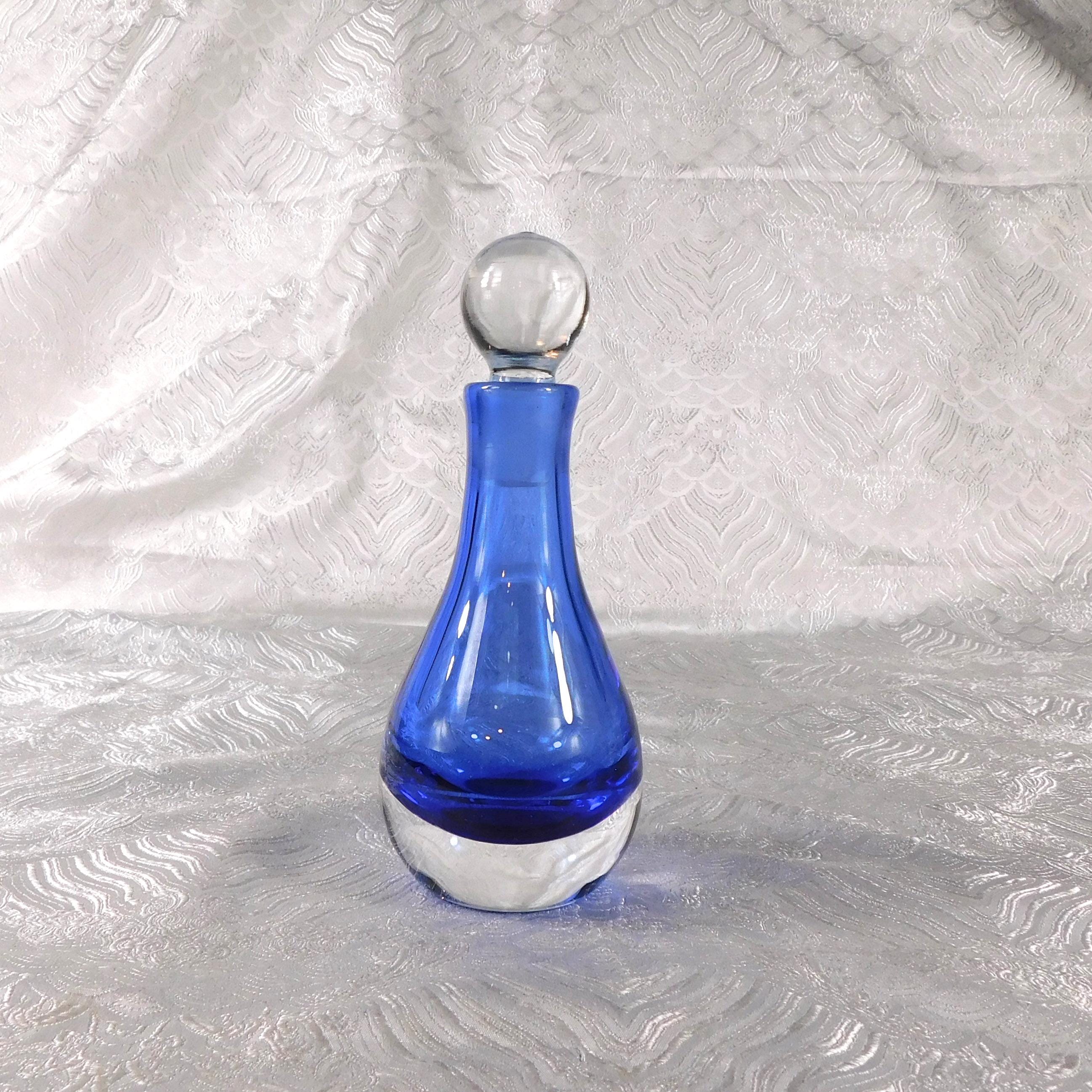 Blue Glass Perfume Bottle # 27505