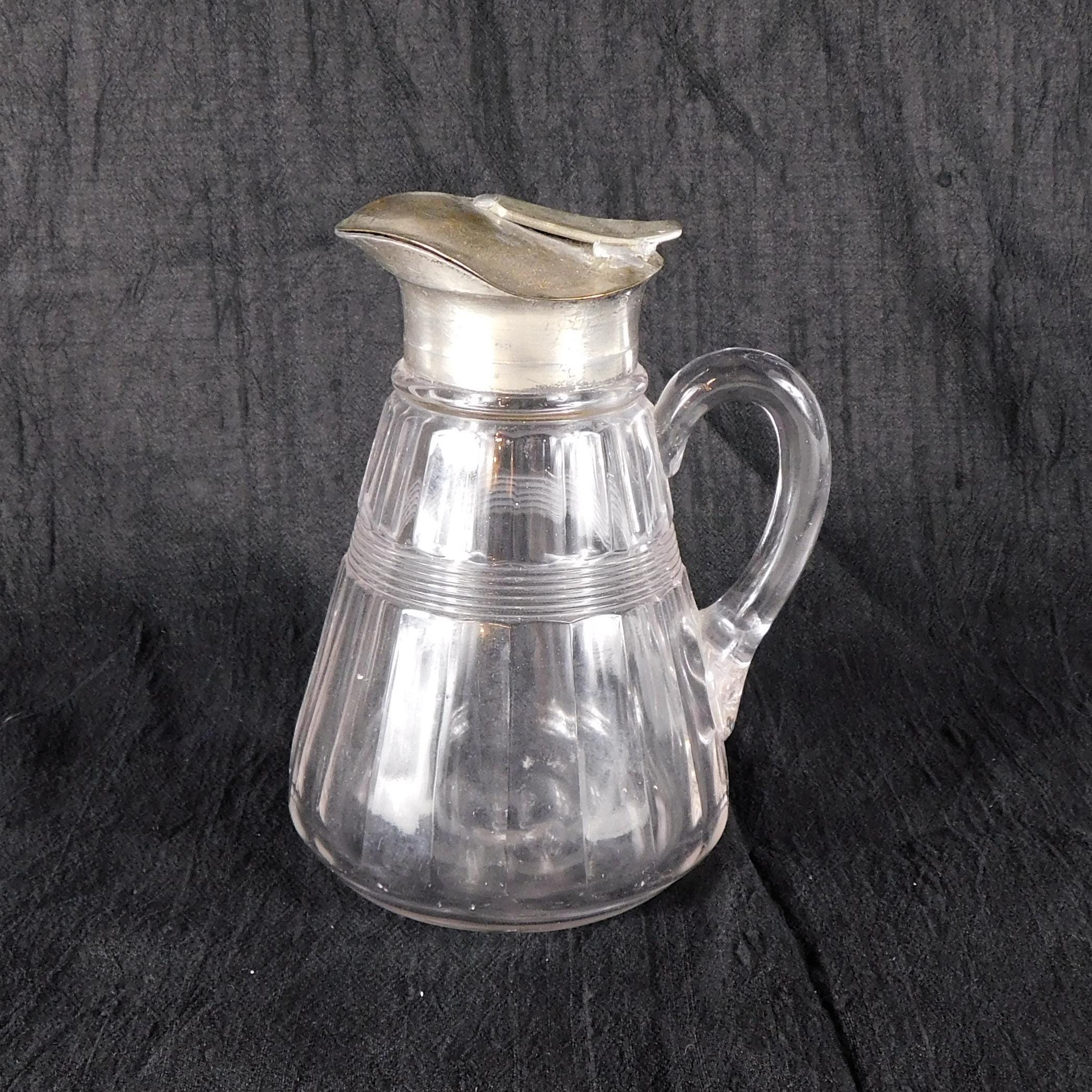 Clear Glass Syrup Bottle with Metal Lid # 27364