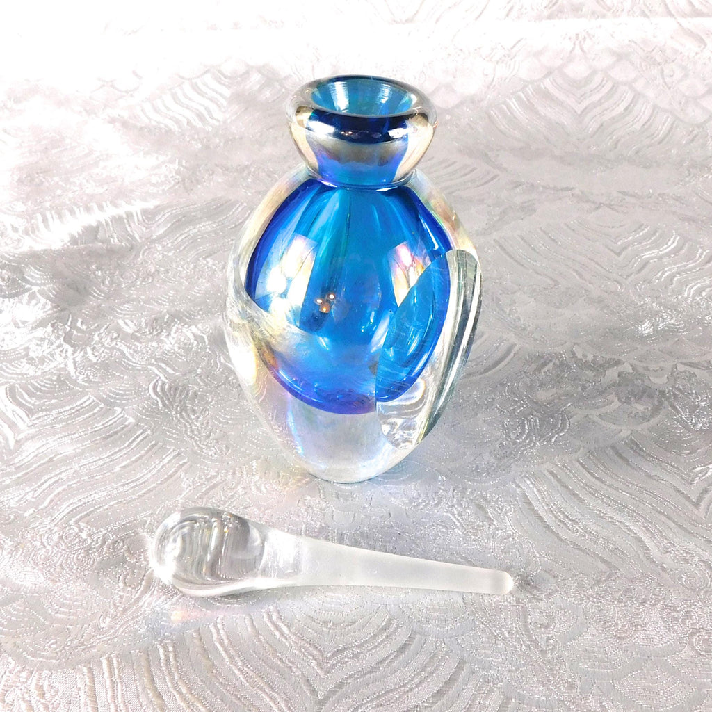 Blue Cased in Clear Perfume Bottle # 27392