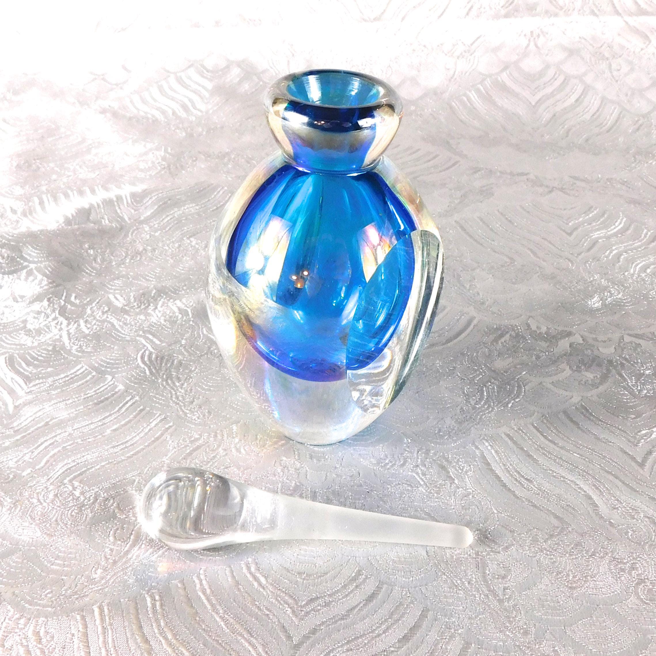 Blue Cased in Clear Perfume Bottle # 27392
