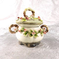 Carl Thieme Small Covered Dish with Roses # 27423