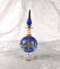 Blue Glass Decorative Perfume Bottle # 27483