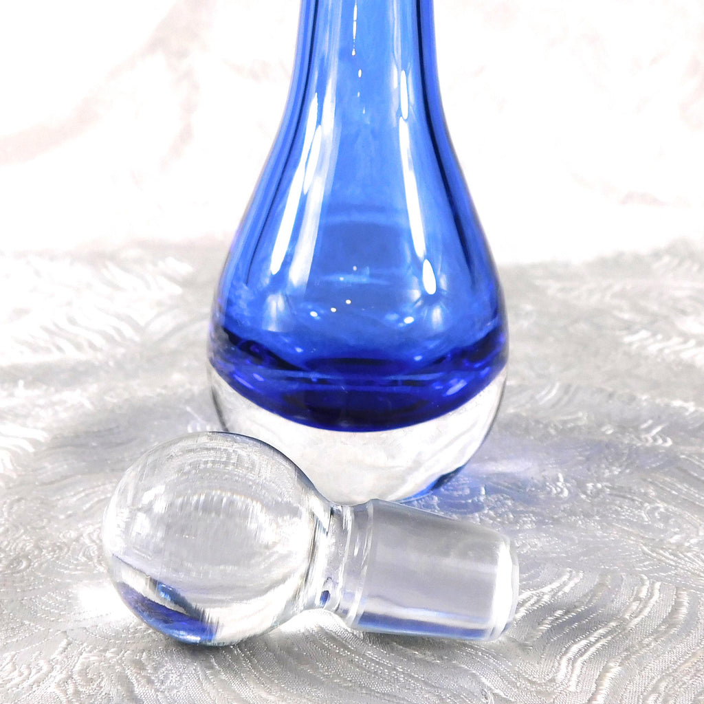 Blue Glass Perfume Bottle # 27505